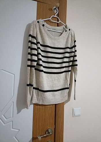 LCW Casual Bej Örgü Kadın Kazak - Görsel 4