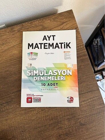 AYT MATEMATİK DENEMESİ 3D