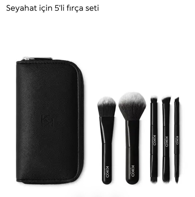 Siyah Kiko Makyaj Fırça Seti - Görsel 2