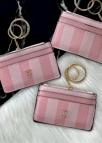 Pembe Deri Fermuarlı Kadın Cüzdanı