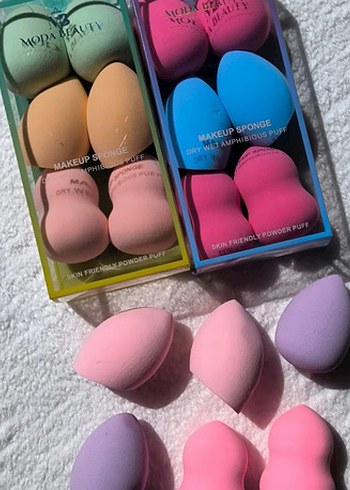 Pastel Renkli Makyaj Sünger Seti