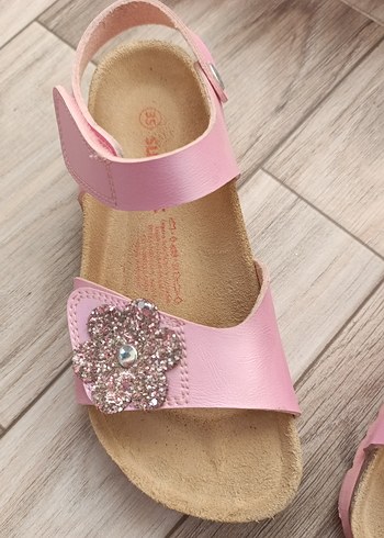 Kız Çocuk Pembe Tokalı Terlik - Görsel 10