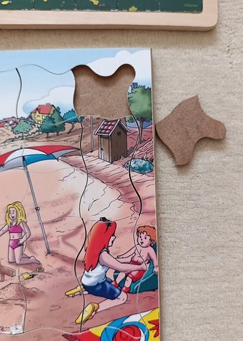 Renkli Çocuk Puzzle Seti ve Ahşap Alfabe - Görsel 14