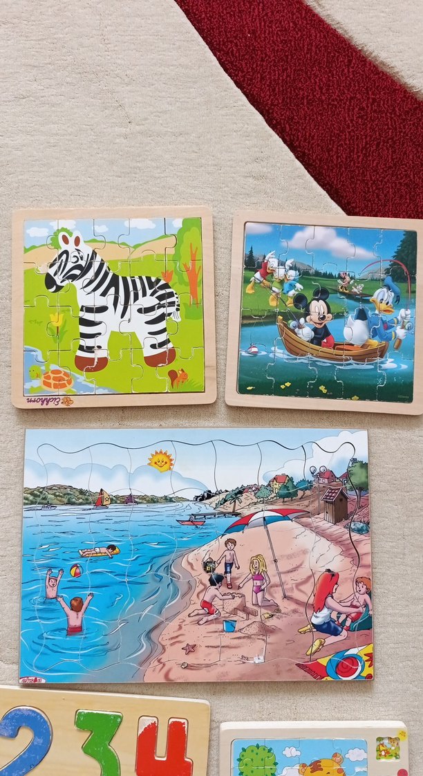 Renkli Çocuk Puzzle Seti ve Ahşap Alfabe - Görsel 4