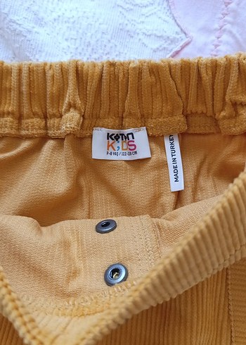 Düğmeli Bohem Tarzı çocuk Mini Etek - Görsel 5