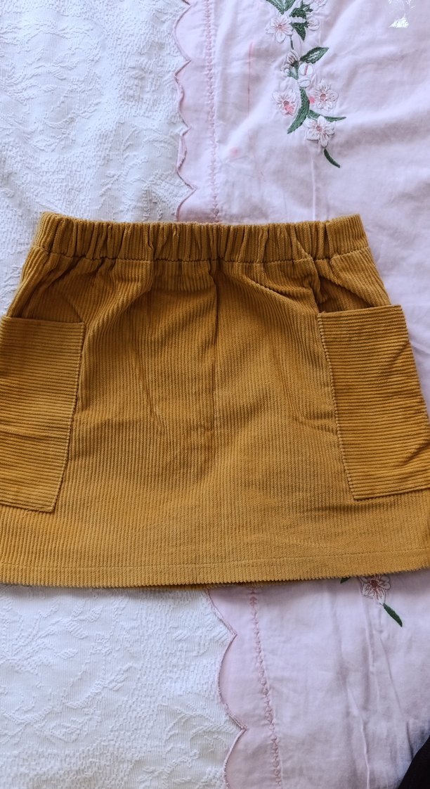 Düğmeli Bohem Tarzı çocuk Mini Etek - Görsel 3