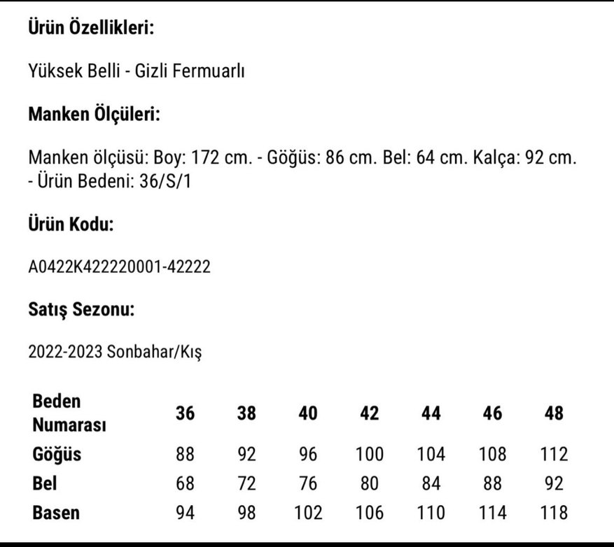 Bej dar paça deri pantolon tayt 38 40 - Görsel 3