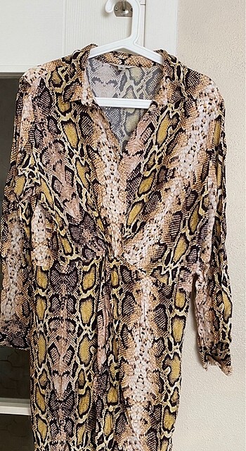 Leopar bürümcük elbise