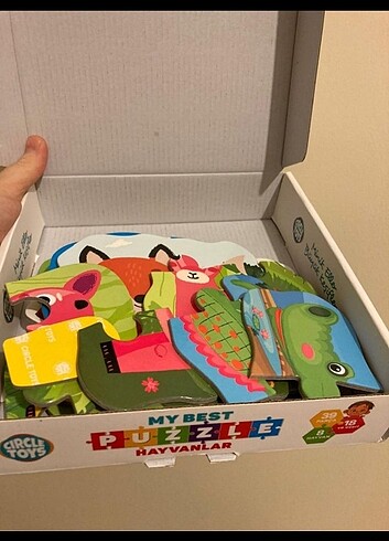  Beden Renk HAYVAN PUZZLE EĞİTİCİ OYUNCAK