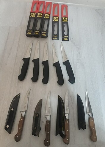 Beden çeşitli Renk Et Bıçagı ve Kılıflı Bıçaklar