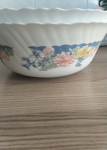 Arcopal Pastel Çiçek Desenli Beyaz Büyük Kase 2 adet