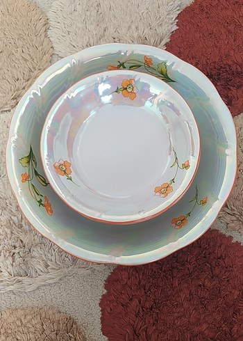 Çiçek Desenli Pastel Yemek Kapları