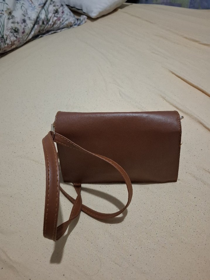 Kahverengi Deri Kadın Çanta - Görsel 2