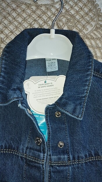 Etiketli Yeni Kız bebek kot ceket - Görsel 2