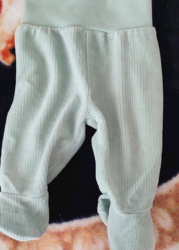 Beyaz kadife Kız Bebek Pantolon - Görsel 2