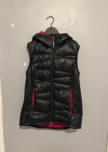 Decathlon Siyah Fermuarlı Kapüşonlu Kadın Mont Yelek