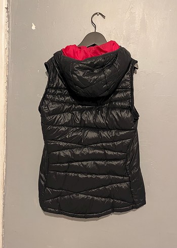 Decathlon Decathlon Siyah Fermuarlı Kapüşonlu Kadın Mont Yelek