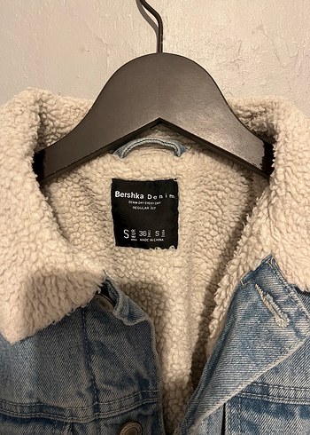 36 Beden Bershka Kadın Mavi Denim Ceket