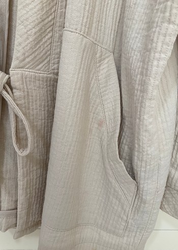 Bej Keten Kimono - Görsel 2