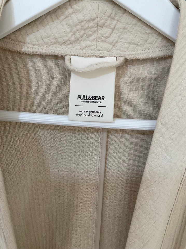 Bej Keten Kimono - Görsel 3