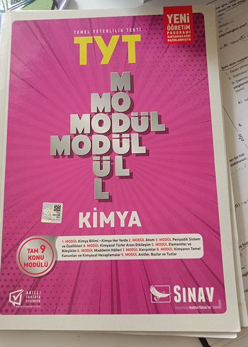 TYT Kimya Tam Modül Seti