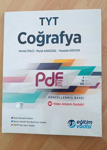 TYT Coğrafya Güncellenmiş Baskı Konu Kitabı