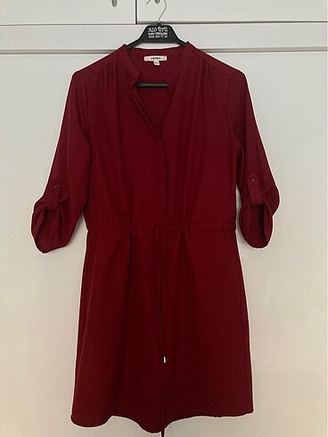 Bordo elbise