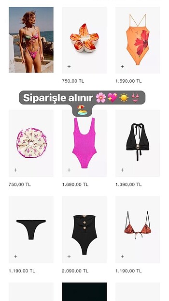 Zara Zara ürünleri şipariş alınır