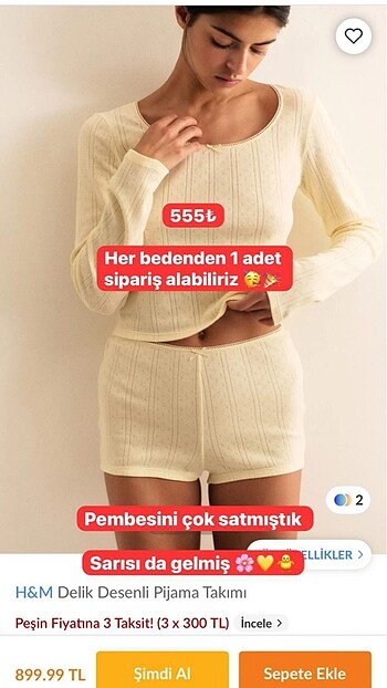 H&M gecelik