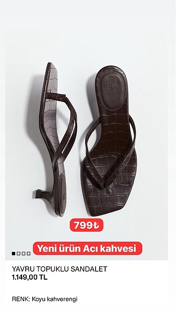 H&M topuklu terlik