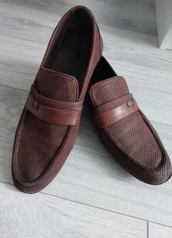 Süet kahverengi erkek ayakkabı 