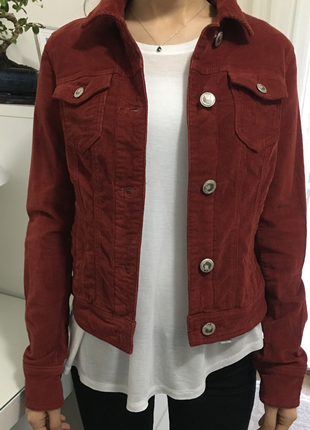 xs Beden bordo Renk Kadife ceket
