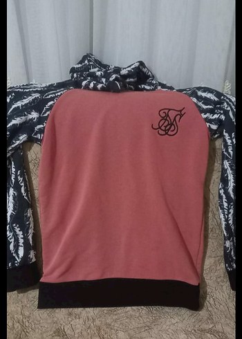 Bordo Baskılı Kapüşonlu erkek Sweatshirt - Görsel 2