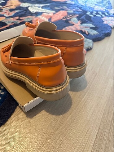 37 Beden turuncu Renk Loafer Ayakkabı