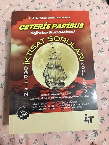 4T yayınları ceteris paribus iktisat soruları