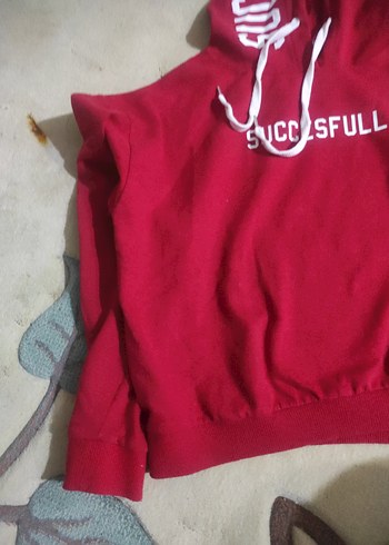 Trendyol & Milla Rahat Kesim Kırmızı Kapüşonlu Kadın Sweatshirt