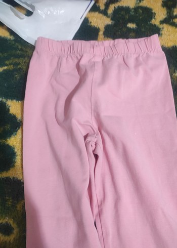5 Yaş Beden pembe Renk Kız Çocuk Renkli Street Wear Tayt