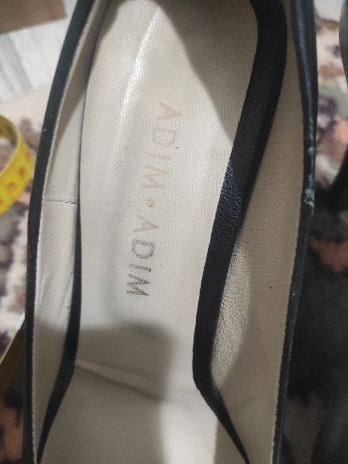 Siyah Deri Klasik Topuklu Kadın Stiletto - Görsel 3