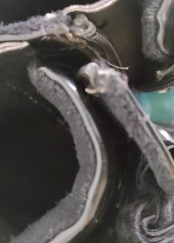 Siyah Rugan Bot, Tokalı, Kalın Topuklu - Görsel 6