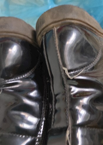 Siyah Rugan Bot, Tokalı, Kalın Topuklu - Görsel 5