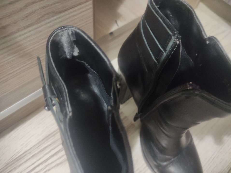 Siyah Deri Tokalı Stiletto Kadın Bot - Görsel 3