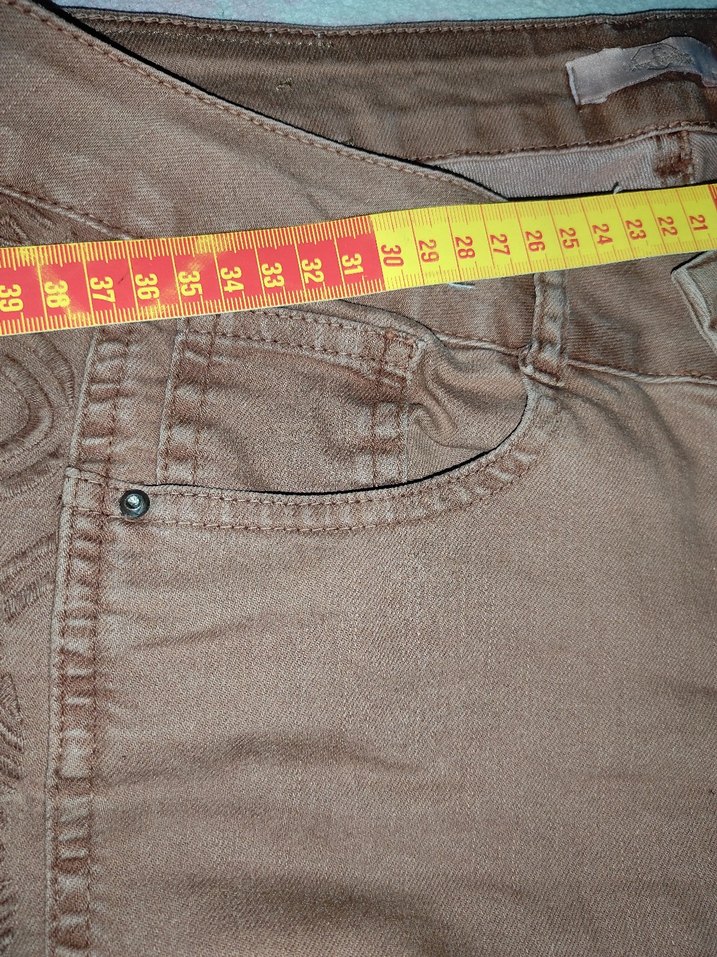 Kadın Kahverengi Bel Detaylı Kumaş Pantolon - Görsel 2