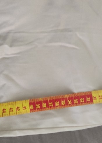 Beyaz  Pamuklu Kadın Kumaş şort - Görsel 5