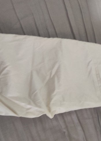 Beyaz  Pamuklu Kadın Kumaş şort - Görsel 3