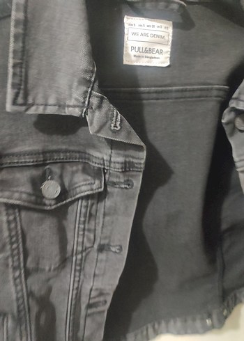 Siyah Düğmeli Kadın Kot Ceket - Görsel 4