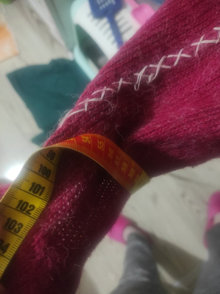 uzun triko hırka kapşonlu - Görsel 5