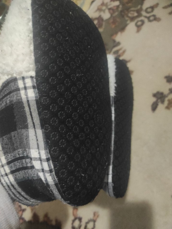 Kız Çocuk Peluş Ev Terliği Beyaz Gri - Görsel 3