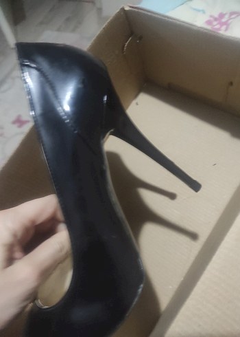 Kadın Siyah Stiletto Topuklu Ayakkabı - Görsel 4