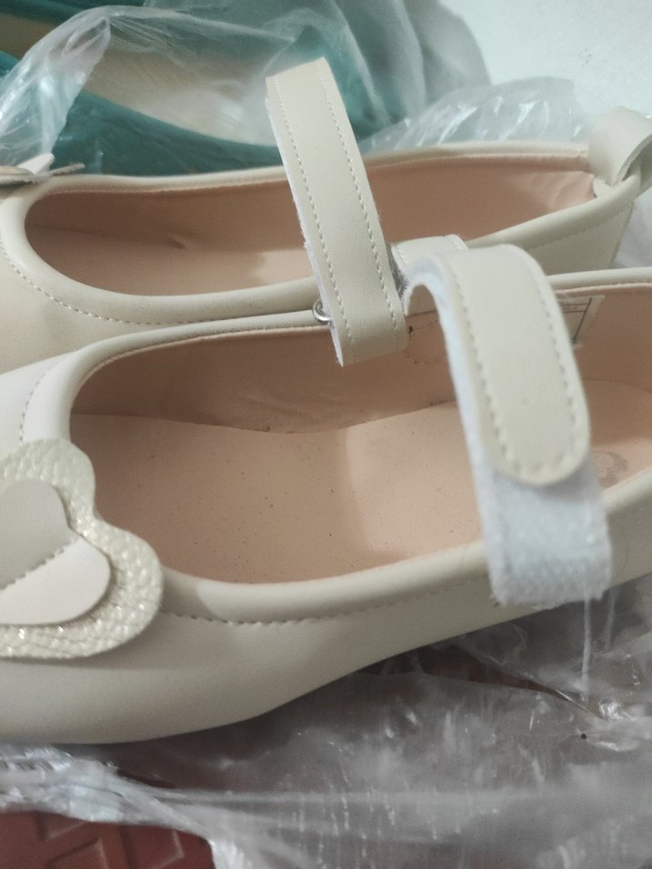 Kız Çocuk krem Tokalı Babet Ayakkabı - Görsel 3