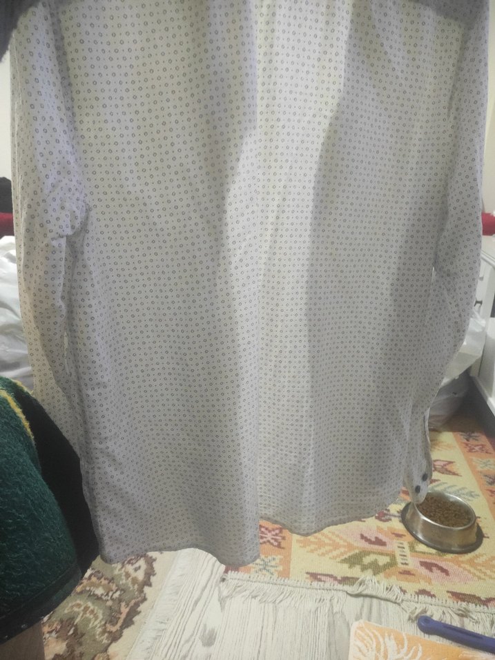 Erkek Beyaz Uzun Kollu Gömlek - Görsel 5